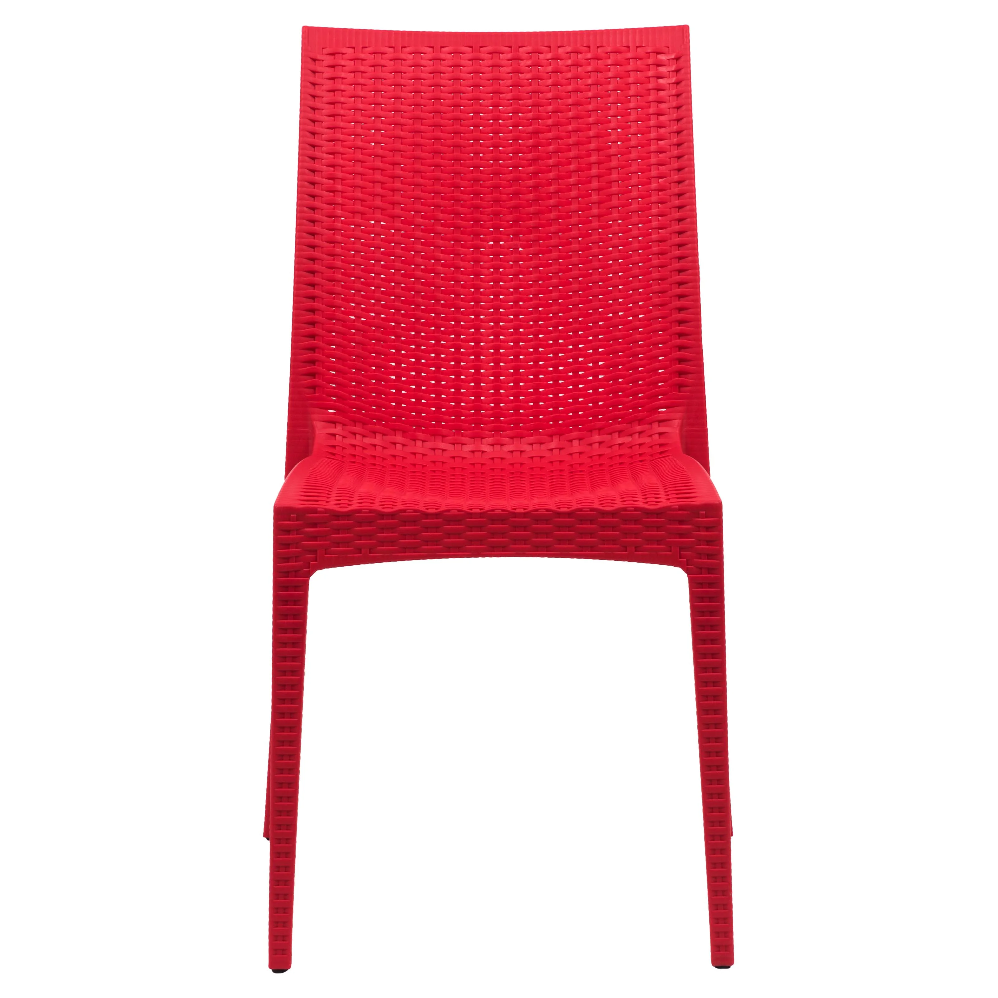 Weave Mace Indoor/Outdoor Dining Chair (Armless), Set of 4